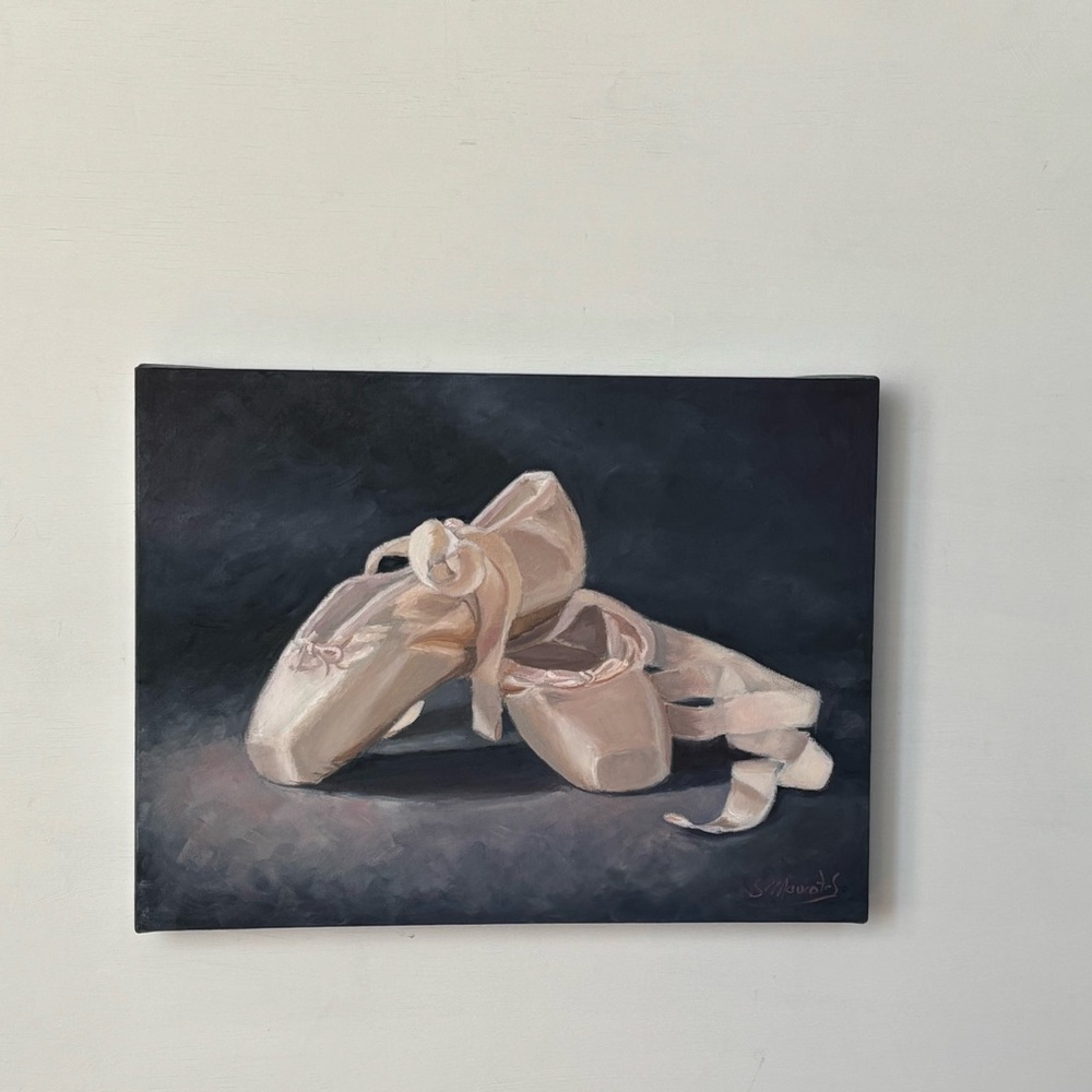 Elegant Ballet Shoes Art Painting - Picture 3 of 5
